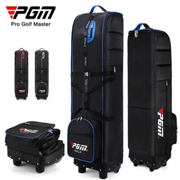 Golf Bags PGM Golf Travel Plane Bags with Wheel Straps Foldable Golf Club Travel Cover for Airlines Golf Aviation Bag HKB009 231212
