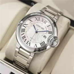 Ballon Bleu Watch Watch Modna stalowa stalowa zespół kwarcowy Waterproof Men's and Lovers 'Wersja prosta tiktok na żywo Bro231v