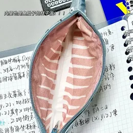 Liten Fish Grouper Pen Bag Stationery förvaring mångsidig och rolig kreativ