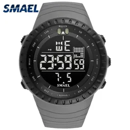 SMAEL العلامة التجارية الجديدة الإلكترونيات ساعة التناظرية Quartz Wristwatch Horloge 50 متر من الإنذار المضاد للماء الساعات Kol Saati 1237246S