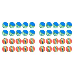 Golf Balls 40 Pcs Golf Ballssoft Foam Garden Practice Sponge Rainbow Golf Balls For Indoor Outdoor 231212