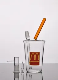 McDonald Kupası, Downstem Houkahları ile Cam Su Boru Yağ Teçhizatı 14 mm eklem kubbesi ve Nail3204157