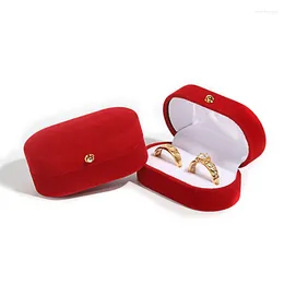 보석 파우치 벨벳 박스 링 페어 반지 스토리지 컨테이너 진주 보물 상자 도매