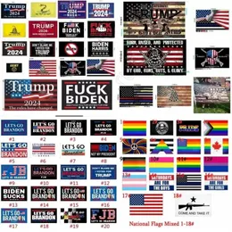 DHL 280 Designs Direct Fabryka Rainbow Flaga LGB 3x5 FT 90X150 CM Lets Go Brandon Save America Again Trump Flag na 2024 P314F