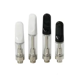 MOQ 10st TH205 TH210 Glass Tank Atomizer Tjock Oil Cartridge 510 Tråd Keramisk spole Skruv på keramisk spetsrökning Atomizer Fit max Förvärmbatteri