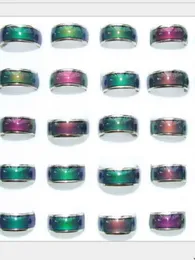 2021 Kvalitetsmixad storlek 100st Color Changeble Mood Ring 6mm i bredd26gpc7680740