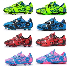 أطفال خطاف الأطفال Fortener Football Footwear Boys Outdoor Anti Slip Lightweight Football Shoes أحذية تدريب احترافية