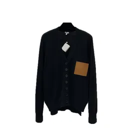 여자 스웨터 고품질 이른 가을 느슨한 가슴 편지 로고 가디건 탑 크루 넥 풀 오버 긴 소매 캐주얼 간단한 스타일