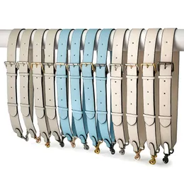 88-108cm Lychee Pattern Cowhide Bag Strap Bag Long Taby Shoulder Strap 다목적 넓은 어깨 끈 231215
