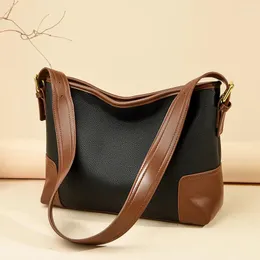 Evening Bags Pu Leather Large Capacity Tote Bag Shoulder 2024 Stylish All-in-one Underarm Commuter Crossbody