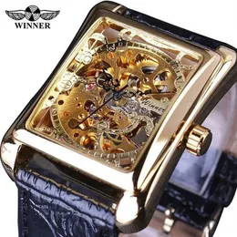 Reloj Men's Mechanical Watch de Pulsera Transparente Para Hombre Top Brand Con Dise o Movimiento Engranaje Lu armbandsur2414