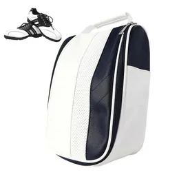 Golf çantaları golf ayakkabı çanta pu deri su geçirmez toz geçirmez ayakkabı çantaları bisiklet için seyahat dans ayakkabıları depolama çantaları golf aksesuarları 231211
