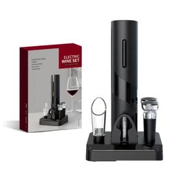 Openers New Wine Opener Four Piece Cylinder Box Packaging Kitchen Supplies Mtifunctional Gift Set Plastic Electric Drop Delivery Home Dh2Ji