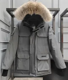 Jaquetas de inverno masculinas canadenses grossas quentes parkas mantendo casal transmissão ao vivo casaco moda ao ar livre jaqueta de gansos