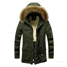 Giacche da uomo Uomo lungo piumino con collo di pelliccia Cappotti invernali Parka caldi Cappotti casual con cappuccio da uomo di alta qualità per esterno 4 231212