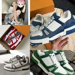 Tasarımcı Ayakkabı Lüks Trainer Spor Sabahları Moda Marka Men Men Men Tasarımcı Ayakkabı Gerçek Deri Sneaker Boyut 39-44 RXKHH00001 ASDASDADSAWA 39