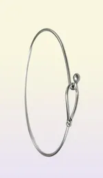 Todo 12 pçs / lote aço inoxidável prata ajustável pulseira moda design simples fio fino manguito pulseira jóias descobertas3351572