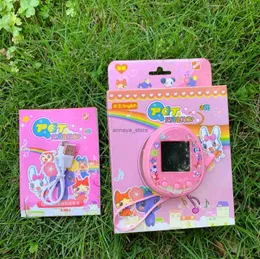 전기/RC 동물 Tamagotchi Electronic Pets 장난감 어린이 컬러 스크린 USB 충전 키 어린이 게임을위한 대화식 가상 애완 동물 장난감 게임 XMAS GIFTSL231212L23116