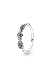 Higt Quality Fashion Womens Big Cz Diamond Wedding Feding for 925 Sterling Silver Fairy Tale Tiara Wisbone Ring Gift With Original Box2501827