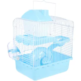 Outros suprimentos para animais de estimação Hamster Cage Chinchila Acessórios Hamsters Hideout House Doublelayer Castle Hut Dog Bed 231211