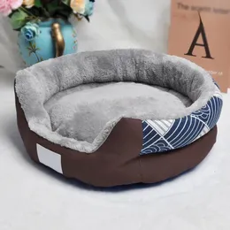 Canis Pens Pet Dog Sofá Cama Lavável Rodada Tapete de Pelúcia para Pequeno Médio Confortável Almofada Fofa Tapete Inverno Quente Cachorro Cat House Vendendo 231212