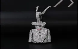 ICED OUT CZ BLING CLOWN MICKY КУЛОН ОЖЕРЕЛЬЕ МУЖСКОЕ МУЖСКОЕ ОЖЕРЕЛЬЕ с микро-паве из кубического циркония с имитацией бриллиантов ПОДАРОЧНОЕ Ожерелье2654940