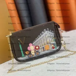 Torba designerska telefon komórkowy torebka dla kobiet moda luksusowa mini łańcuch mahjong to klasyczna sukienka wieczorowa One Remer Crossbody Bag M58009 M80501