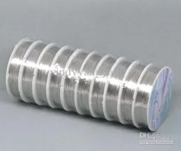 04mm 10 rulo17mrols moda gümüş ton bakır kaplan kuyruğu boncuk tel çelik takı ip diy takı bulguları 9108041