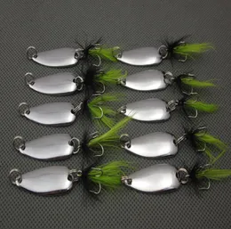 Hela 20st Fishing Spoons Lures Kit Crankbait Spoon Bass Trout Walleye 35G35CM Silver7695401