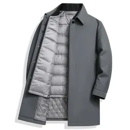 Jaquetas masculinas batmo 2023 chegada inverno 90 pato branco para baixo jaquetas masculino quente grosso trench coat 231212