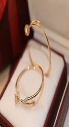 V مواد ذهبية أعلى جودة سحر حجم كبير الحجم دائرة انخفاض في ثلاث ألوان مطلية مع الماس للنساء الزفاف جوهرة 7410283