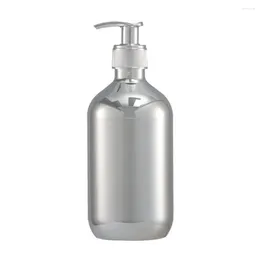 Dispenser di sapone liquido Bottiglie di plastica PET Dispenser manuali da 300 ml Cromo dorato Facili ricariche e pulizia Adatto per l'uso in cucina in bagno