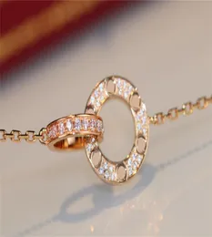 Luxury Designer Necklace Classic Circle Designer Jewelry Fashion Womens Necklace For Women Luxurys Diamond Necklace257b2384364