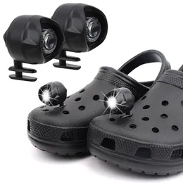 Wholesale Plastic Headlights for Croc Hole Shoe Light Outdoor Camping Footstep Shoe Light