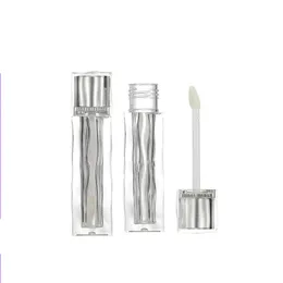 Garrafa recarregável 3ml Lip Gloss Lip Honey Tubo Cristal Transparente Plástico Transparente Vazio Lipgloss Líquido Batom Embalagem Maquiagem Quadrado Lip Glaze Recipientes