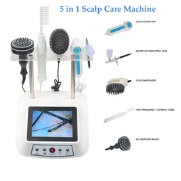5 Kafaya Bakım Anti-Saç Kayıp Makine Makine Analizi Saç Kliniği Spa Salon için Saç Büyüme Terapisi Makinesi