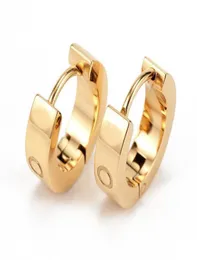 Fashion Titanium Steel paznokcie śrubokręta do uszu kolczyki do mankietu dla mężczyzn i kobiet złota srebrna biżuteria dla miłośników para prezent NRJ9632921