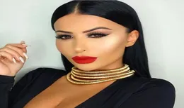 Novo mesmo design kim kardashian colar gargantilha colares para mulheres jóias maxi colares boho acessórios 9860649