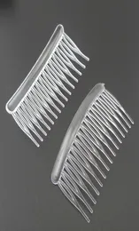 20 pezzi 15 denti taglia media 45 cm 80 cm pettini per capelli in plastica bianca trasparente semplice per accessori per capelli fai da te pettini laterali per matrimonio da sposa7608470