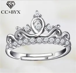 Anelli a corona per le donne S925 Argento aperto regolabile Gioielli di moda Ringen Sposa Matrimonio Fidanzamento Accessori di lusso 7765738841