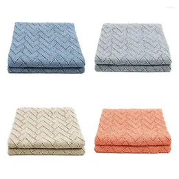 Blankets F19F 100x80cm Born Baby Soft Cellular Blanket Pram Cot Moses Basket Crib Wrap Prop
