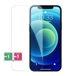 2.5D transparente Vorderseite aus gehärtetem Glas für iPhone 15 Pro Max 14Pro 13 12 Mini 12Pro 11 XR XS X 8 Plus Displayschutzfolie Schutzfolie ohne Verpackung