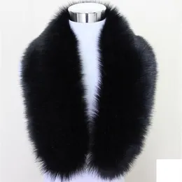 Fashion-n Unisex Faux Fox Fur Collar Scarf Shawl Neck Men Women Wrap Stole Scarves Faux Raccoon Fur Winter Collar270n