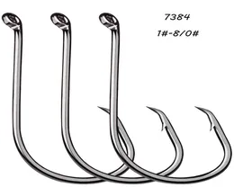 9 storlekar 180 7384 Crank Hook High Carbon Steel taggkrokar Asiatiska karpfiskeutrustning 200 stycken Lot F575869878