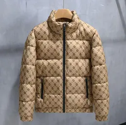 Casaco masculino para baixo inverno parkas puffer jaqueta designer senhora marrom preto mangas compridas carta printl casaco esportivo roupas