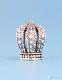 Yeni Klasik 925 Sterling Silver Crown Charm Seti DIY Bilezik için Orijinal Kutu Avrupa Boncukları Takılar Mücevher Accessories7765190