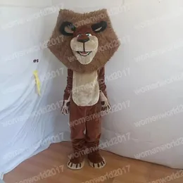Halloween leone marrone mascotte costume simulazione personaggio dei cartoni animati abiti vestito per adulti taglia vestito unisex compleanno natale carnevale vestito operato