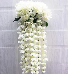 Um buquê 31quot artificial hortênsia buquê de flores hera guirlanda seda videira vegetação para casamento casa decorativa3474909