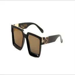 hommes femmes plein cadre lunettes de soleil vintage pour unisexe brillant vendre plaqué or 0993295V