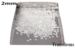 TransGems 2mm0035carat Total 1 CTW F Color Certified Lab Grown Moissanite Diamond Loose Bead Test Positive1673853